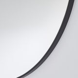 Hoop Black Round Wall Mirror 105cm