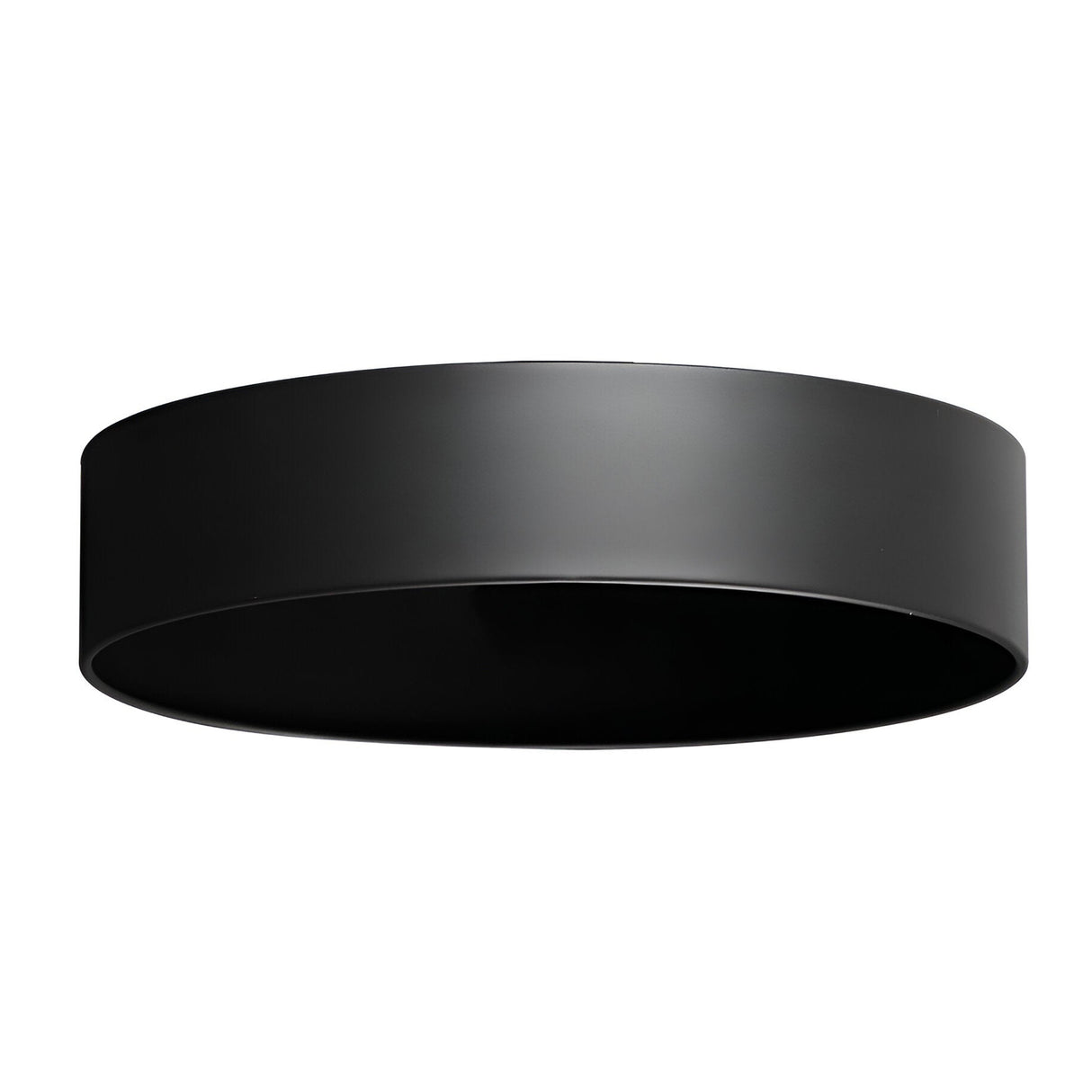 A stylish and modern ceiling light featuring the Arion Cylinder Ceiling Lampshade/Rose in an elegant black finish.