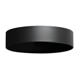 A stylish and modern ceiling light featuring the Arion Cylinder Ceiling Lampshade/Rose in an elegant black finish.