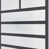 Grid Black Window Print Wall Mirror 158cm