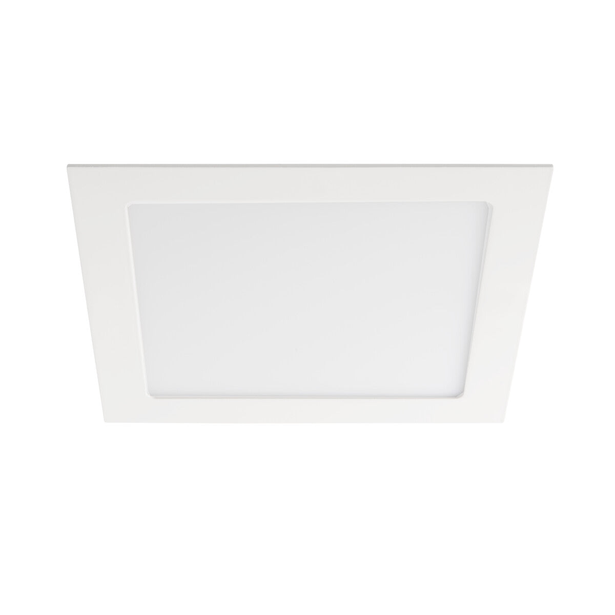 Katro 225x225 18W Recessed Downlight IP44 Square Cool White - White