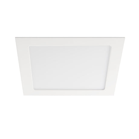 Katro 225x225 18W Recessed Downlight IP44 Square Cool White - White