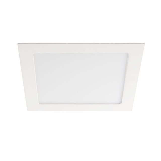 Katro 225x225 18W Recessed Downlight IP44 Square Cool White - White