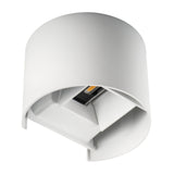 Reka 140x120 7W LED Up Down Outdoor Wall Light - White