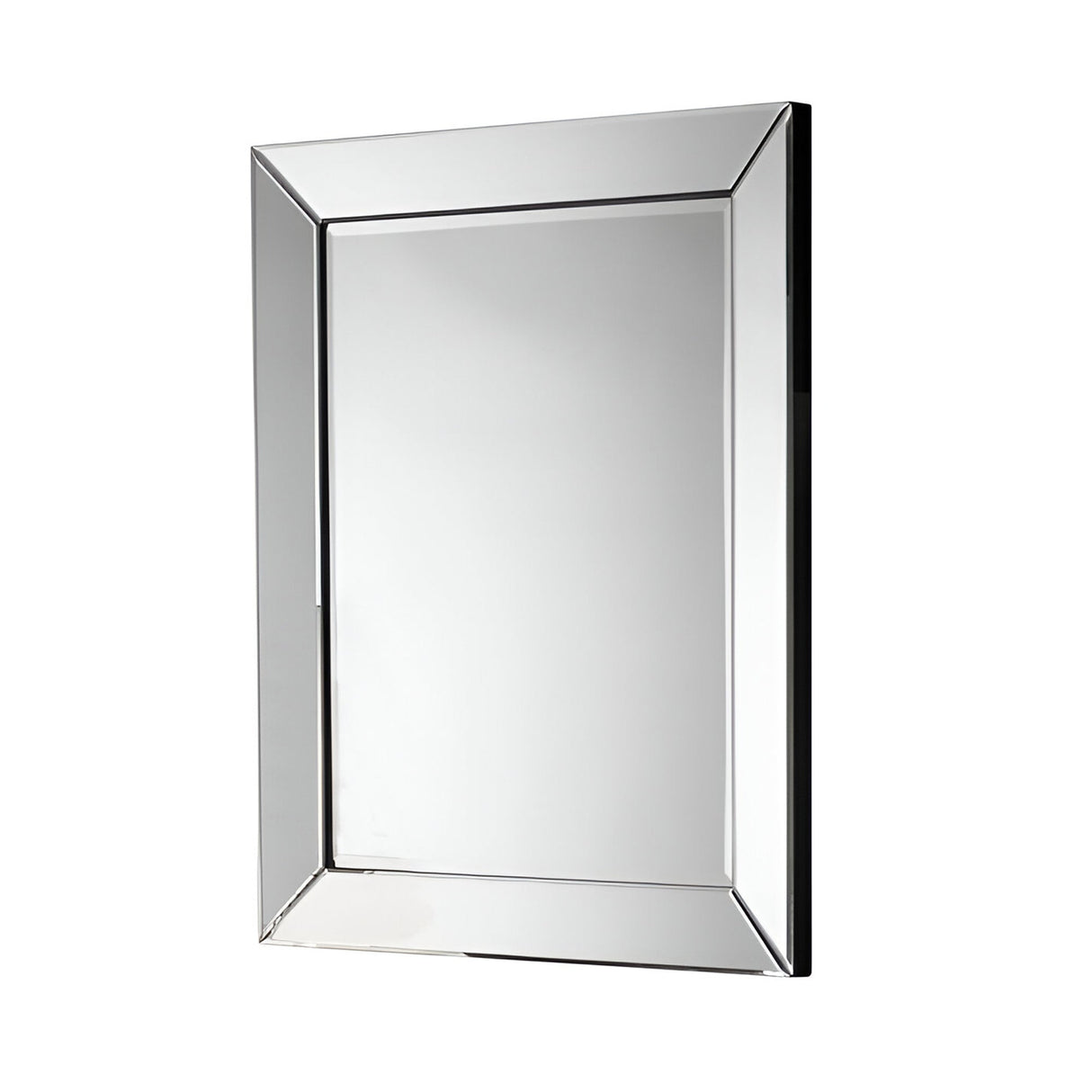 Roma Rectangle Wall Mirror Silver – 95x75cm