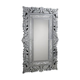 Cleopatra Rectangle Wall Mirror Silver – 122x90cm