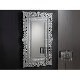 Cleopatra Rectangle Wall Mirror Silver – 122x90cm