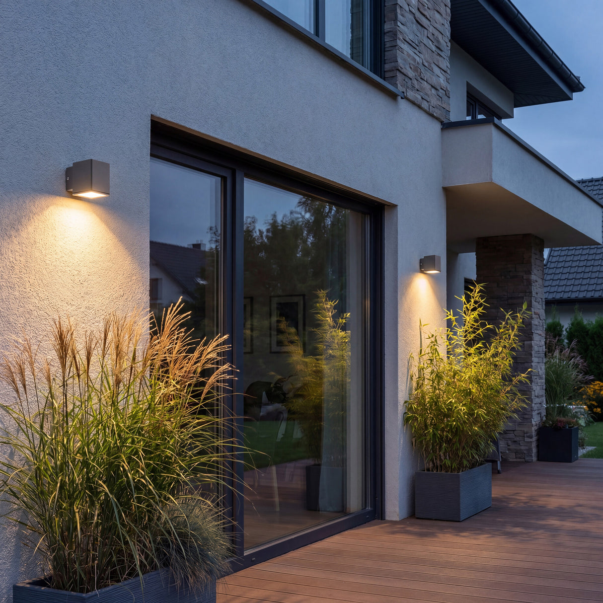 Gori EL Wide GU10 Garden Spike Light IP44 70x100 - Anthracite
