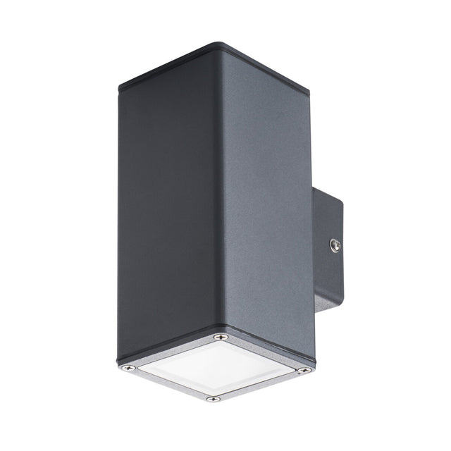Gori EL Compact Twin GU10 Garden Spike Light IP44 - Anthracite