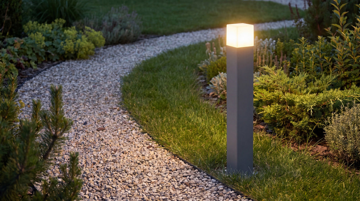 Vadra 80x80 Surface Spike Garden Light E27 IP44 - Anthracite