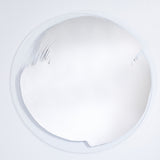 Paint Round Brushed Glass Rotating Wall Mirror 90cm