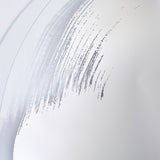Paint Round Brushed Glass Rotating Wall Mirror 90cm