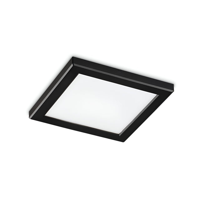Presenting the Lucella Recessed Square LED Downlight, a 20W fixture that combines a sleek black frame with a frosted white diffuser, ideal for modern interiors. This energy-efficient light provides a 4000K illumination and is perfect for flush mounting with its minimalist design.