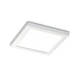 The Lucella Recessed Square LED Downlight - 20W features a flat, white frame and emits a bright 4000K glow, renowned for its energy efficiency.