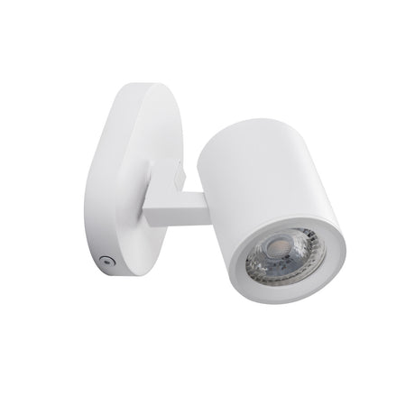 Laurin 110x70 GU10 Round Spotlight - White