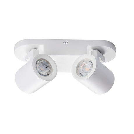 Laurin 220x70 2x10W GU10 Round Ceiling Light - White