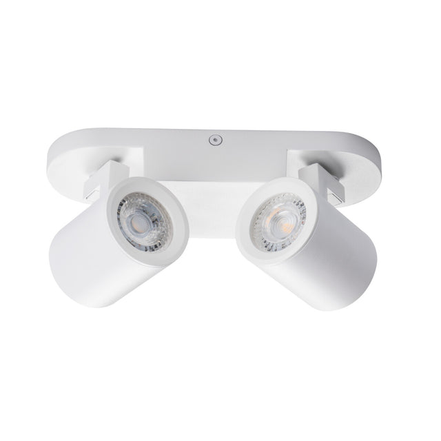 Laurin 220x70 2x10W GU10 Round Ceiling Light - White