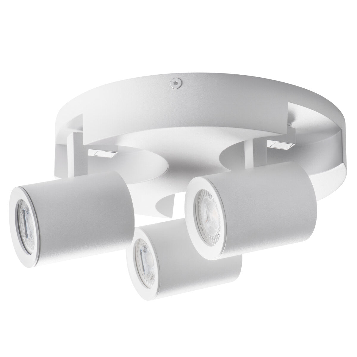 LAURIN Ø220 3x GU10 Round Ceiling Light - White
