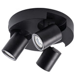 Laurin Ø220 3 x GU10 Round Ceiling Light - Black