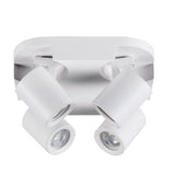Laurin 220x220 4 x GU10 Round Ceiling Spotlight - White