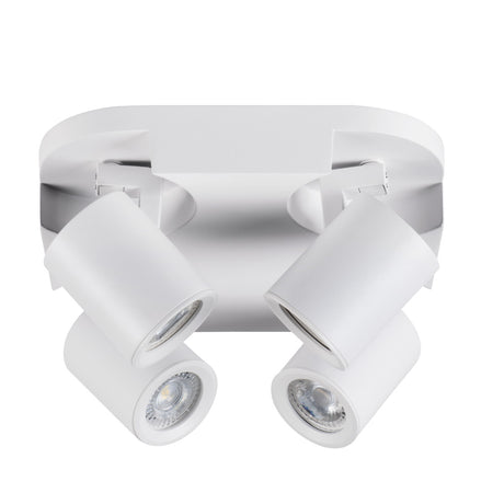 Laurin 220x220 4 x GU10 Round Ceiling Spotlight - White