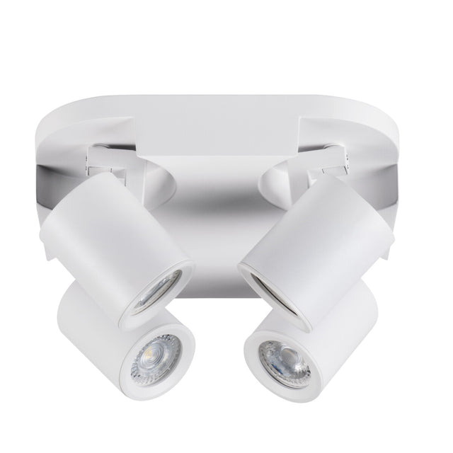 Laurin 220x220 4 x GU10 Round Ceiling Spotlight - White