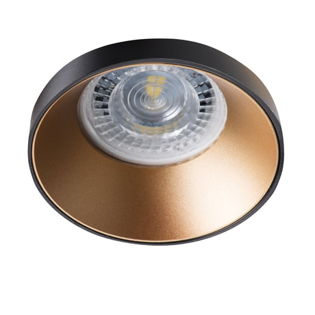 SIMEN DSO B/G Ø80 Recessed GU10 Spotlight - Black/Gold