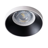 Simen Ø80 GU10 Recessed Spotlight Frame - White / Black (W/B)