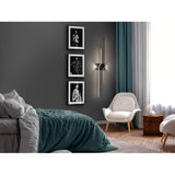 Zigzag Two Arm LED Wall Light 26W 3000K - Black