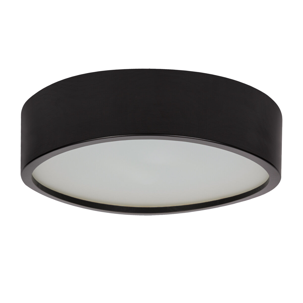 Jasmin Ø380 2 x E27 Round Wood Ceiling Light - Black