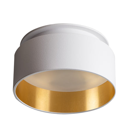 GU10 Recessed Downlight Round 10W Max - White / Gold 67mm cut-out
