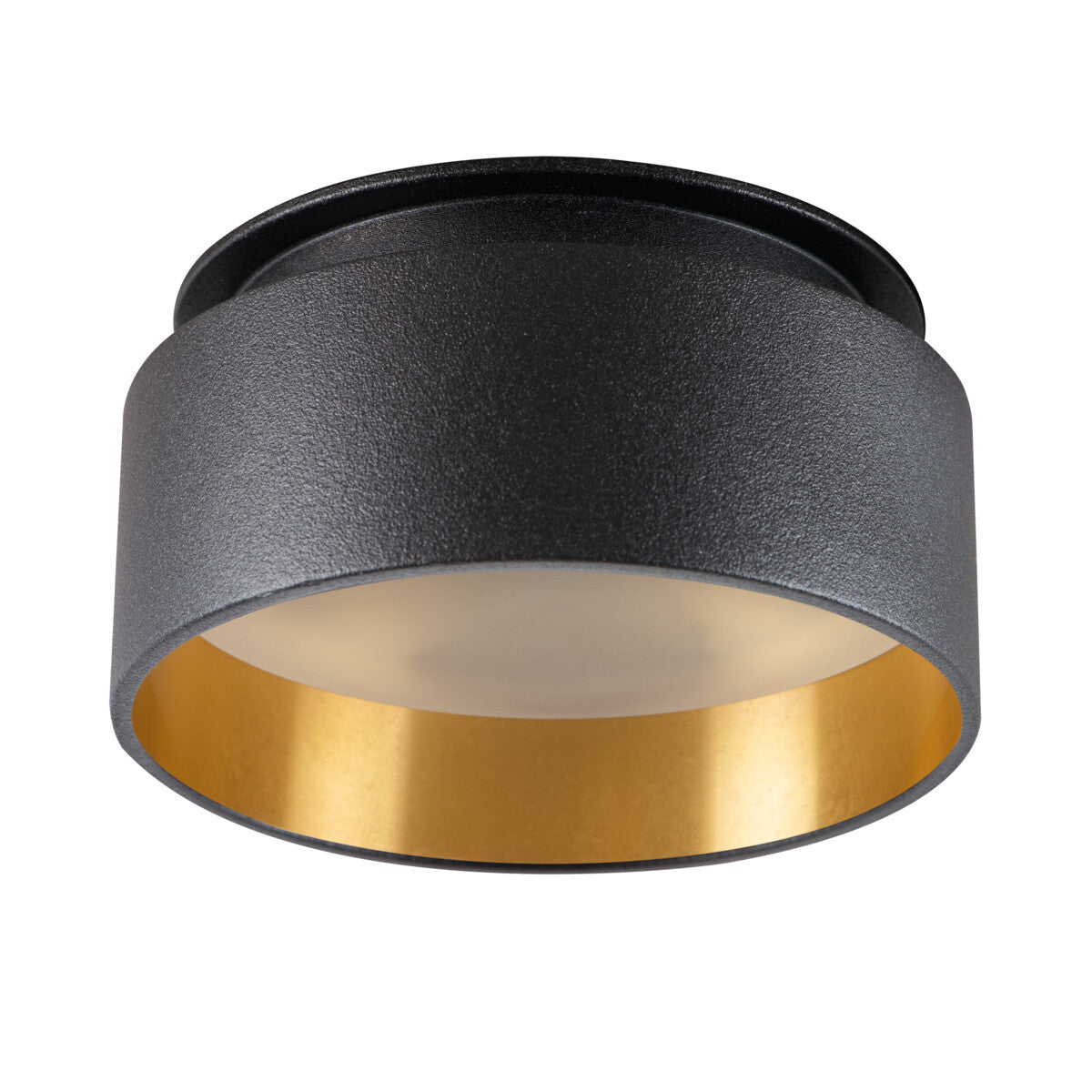 GU10 Recessed Downlight Round 10W Black/Gold 67mm cut-out