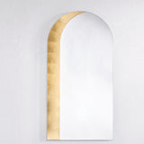 Gallery Gold Leaf Arch Top Wall Mirror 90cm