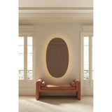 Brio Bronze Backlit LED Oval Wall Mirror 160cm