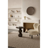 Ray Black Disc Edged Round Wall Mirror 65cm