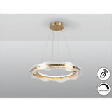 Lira Dimmable LED Circular Suspension Light - Gold (With Remote Control)