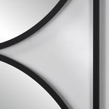 Tempo Hourglass Printed Glass Square Wall Mirror 90cm