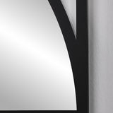 Tempo Hourglass Printed Glass Square Wall Mirror 90cm