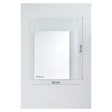 Void Small Partly Silvered Wall Mirror 70cm
