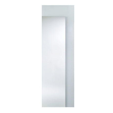Void Hall Partly Silvered Wall Mirror, 175cm, a rectangular frameless glass mirror with a tall silvered panel set within a clear glass border, shown against a plain white background.