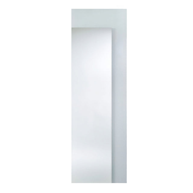 Void Hall Partly Silvered Wall Mirror, 175cm, a rectangular frameless glass mirror with a tall silvered panel set within a clear glass border, shown against a plain white background.