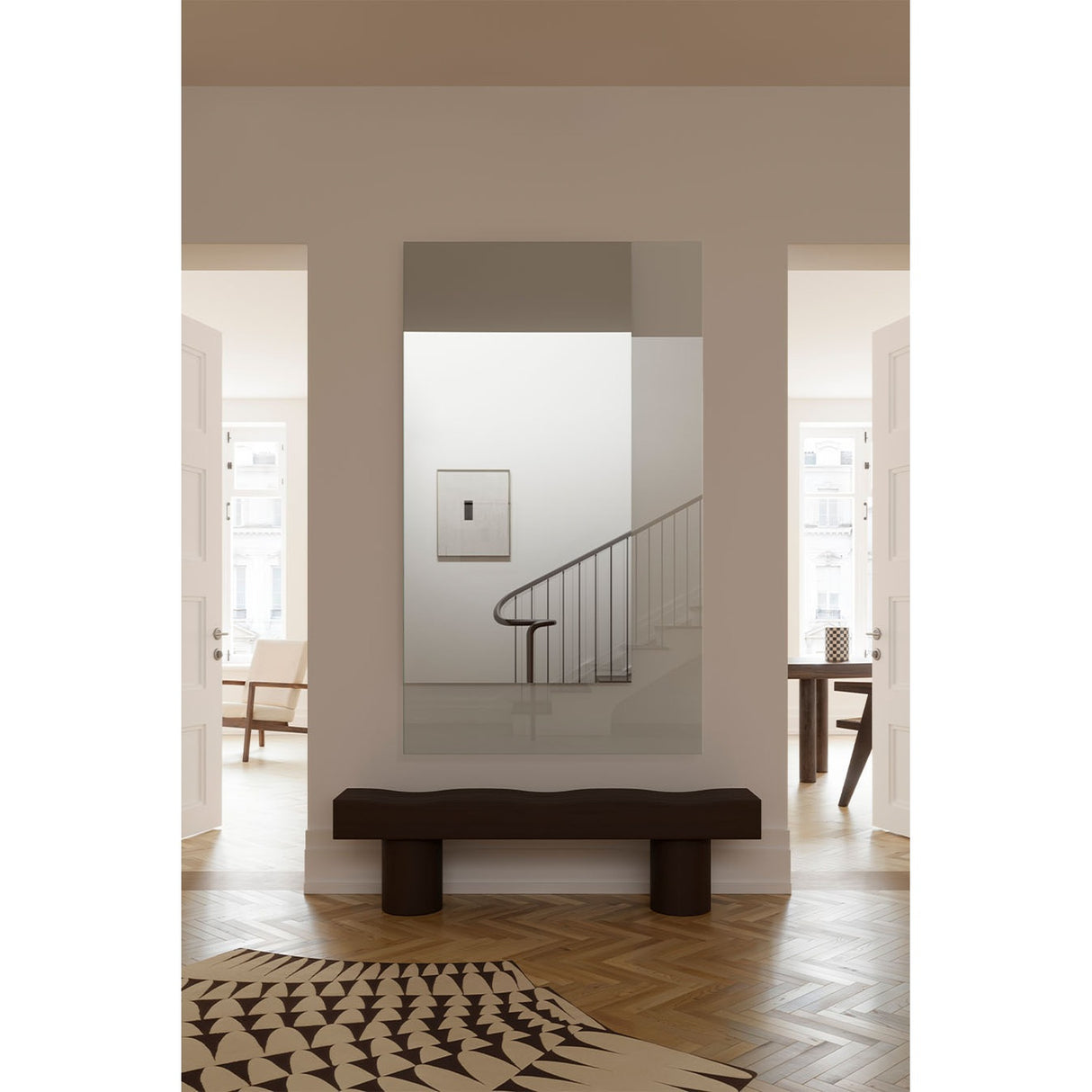 Void XXL Partly Silvered Full Length Mirror 180cm