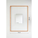 Passepartout Solid Oak Rectangular Wall Mirror 105cm