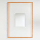 Passepartout Solid Oak Rectangular Wall Mirror 105cm