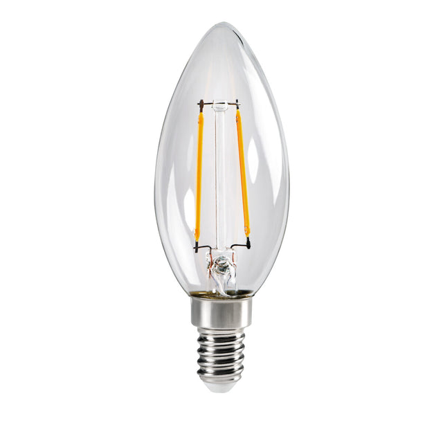 XLED E14 Candle 2.5W Filament 25W-eq 250lm 320° - Warm White