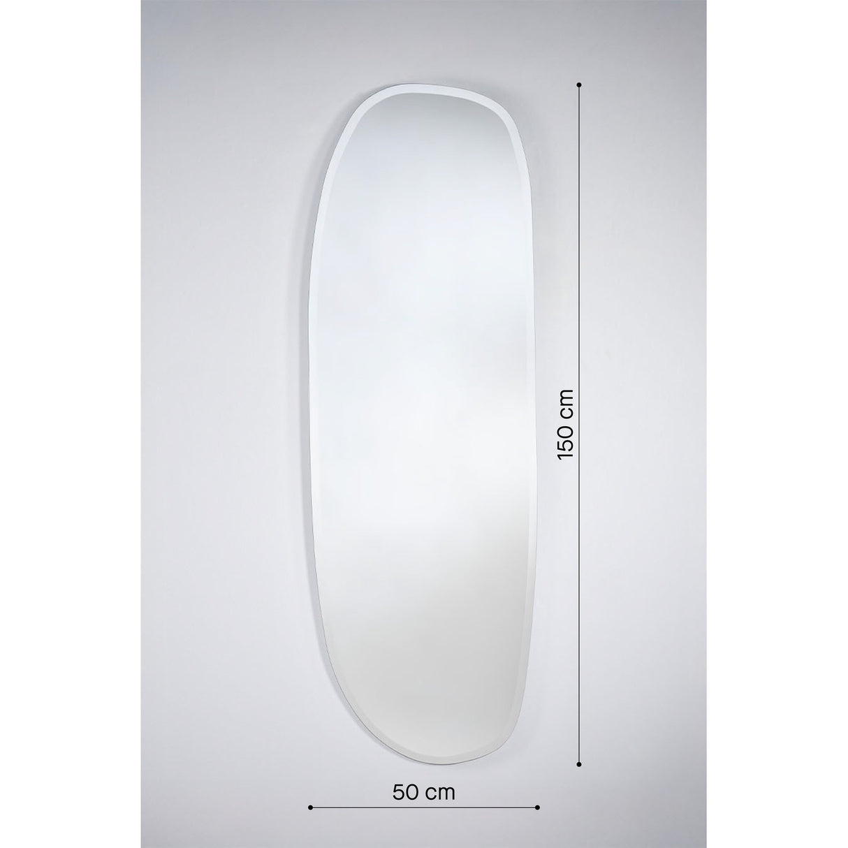 Pure Bevelled Edge Hall Wall Mirror 150cm
