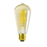 E27 7W Filament ST64 LED Bulb 55W-eq 725lm 320° - Warm White
