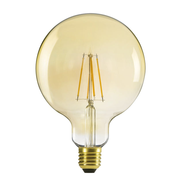 E27 7W G125 Globe Filament LED Bulb - Warm White