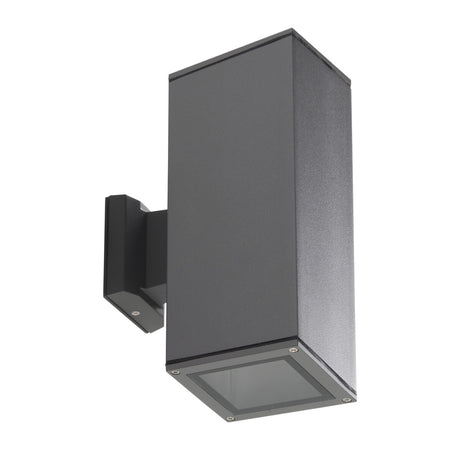 Lart 260 Square E27 IP54 Bulkhead Wall Light - Anthracite