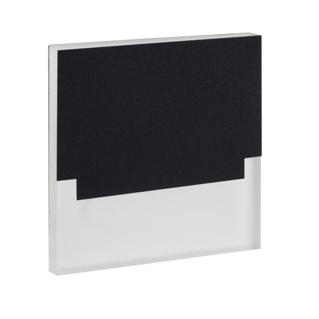 Sabik 0.8W LED Step Light Square 12V Warm White - Black
